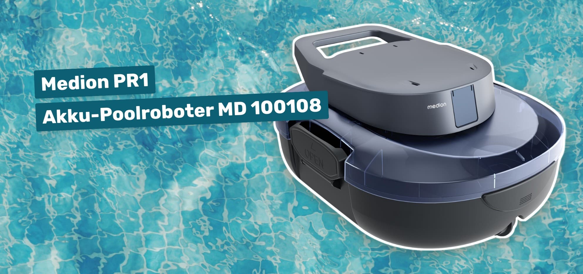 Medion PR1 Akku-Poolroboter MD 100108