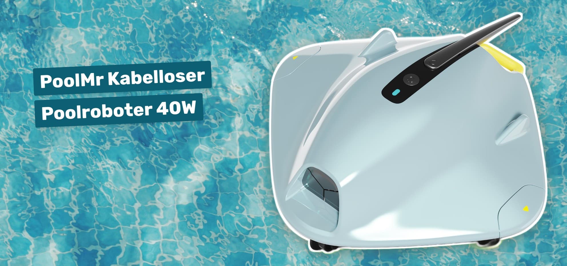 PoolMr Kabelloser Poolroboter 40W