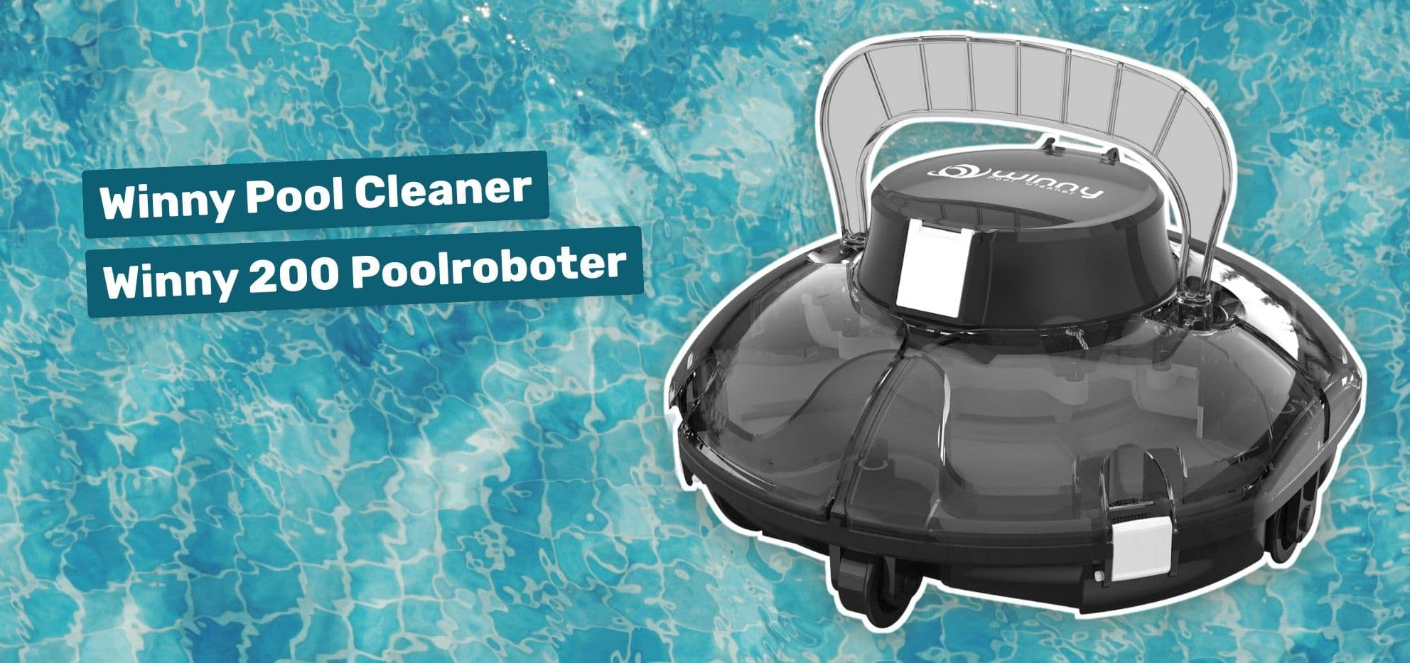 Winny Pool Cleaner Winny 200 Poolroboter Schwarz-Weiß